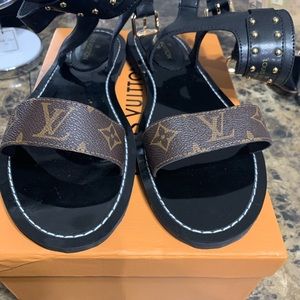 Sandals with ankle strap